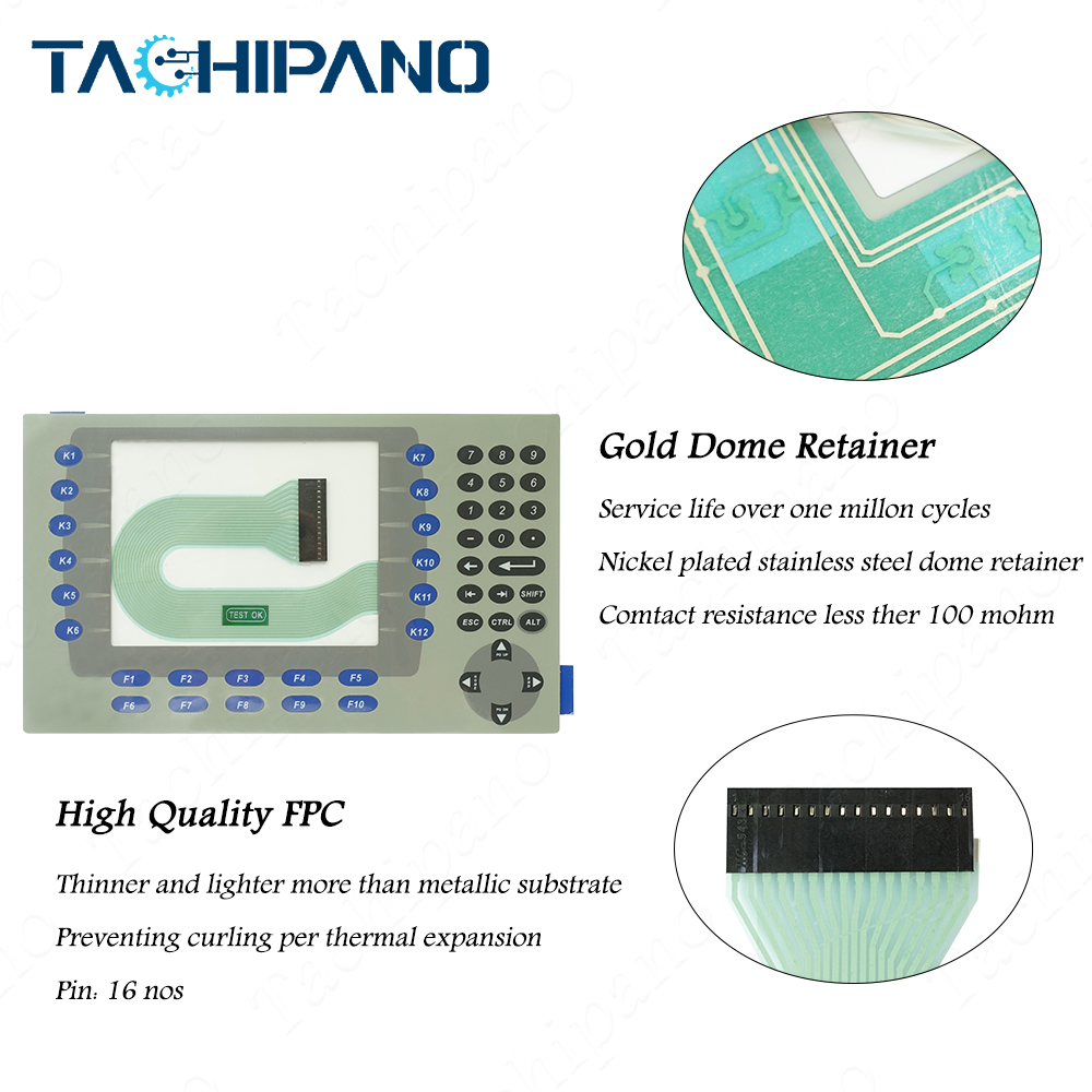 2711P-B7C4A1 2711P-B7C4A2 Plastic Case, Touch screen, Membrane keypad for PanelView Plus 6-400