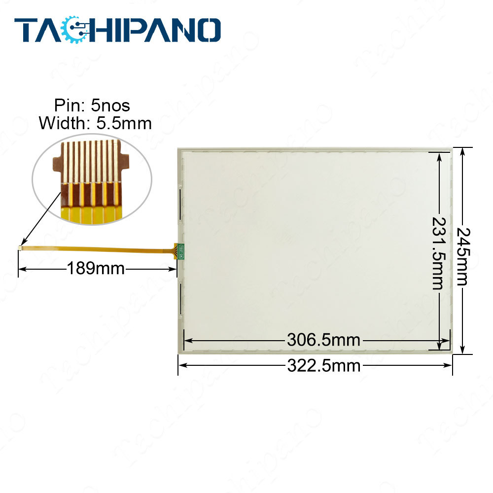 2711P-T15C22D9P Touch Screen, Protective film for PanelView Plus 7 – Performance Terminals 1200W
