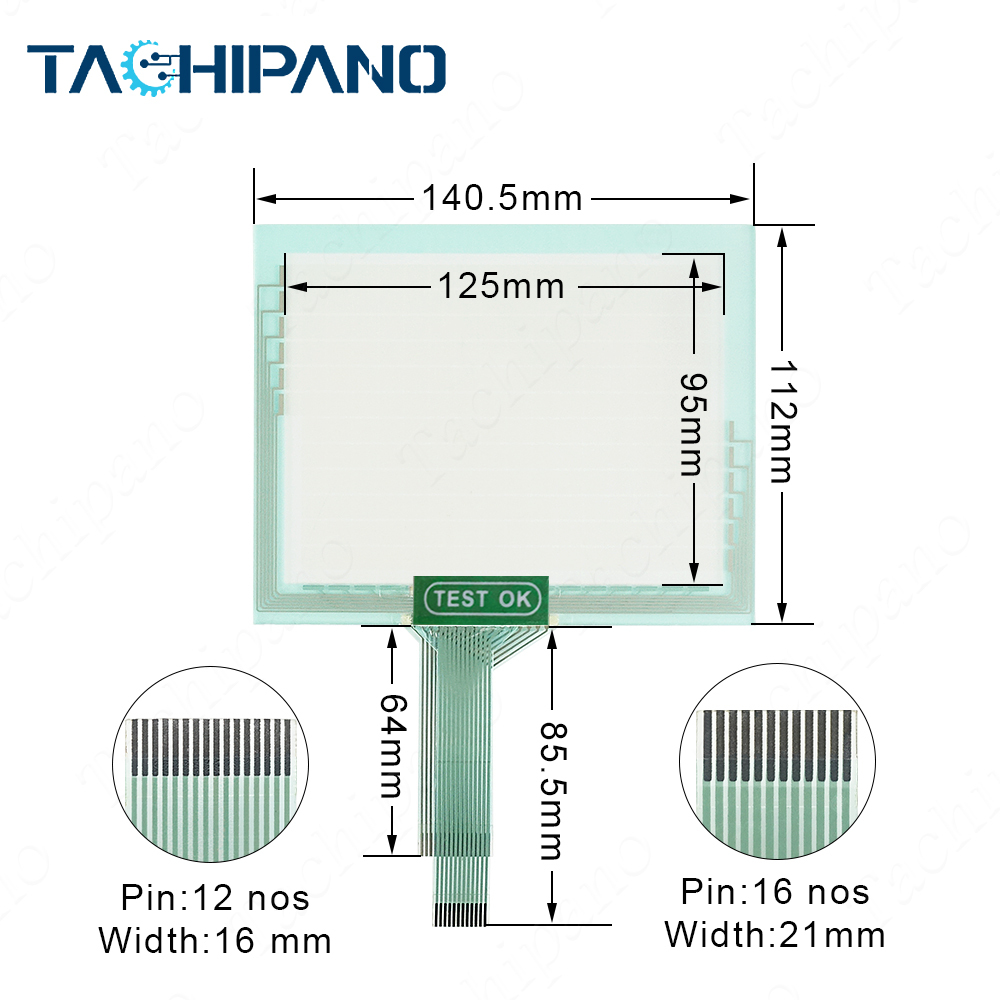 GP370-LG21-24VP GP370-LG21-24V for Touch Screen Panel Glass, Protective film