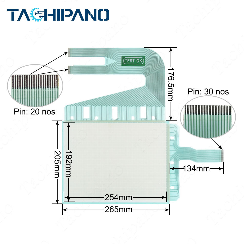 GP2600-TC11 GP2600-TC11-24V for Touch Screen Panel Glass, Protective film