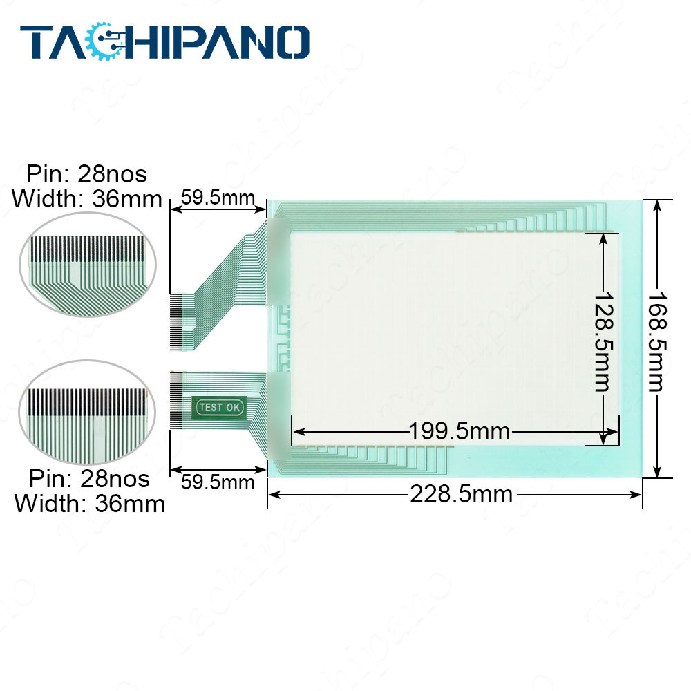 2780027-01 GP477R-EG41-24VP for Touch Screen Panel Glass, Protective film
