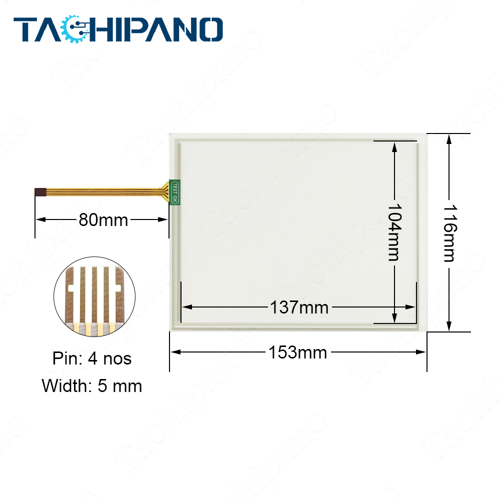 5MP050.0653-03 for Touch Screen Panel Glass 5MP050-0653-03