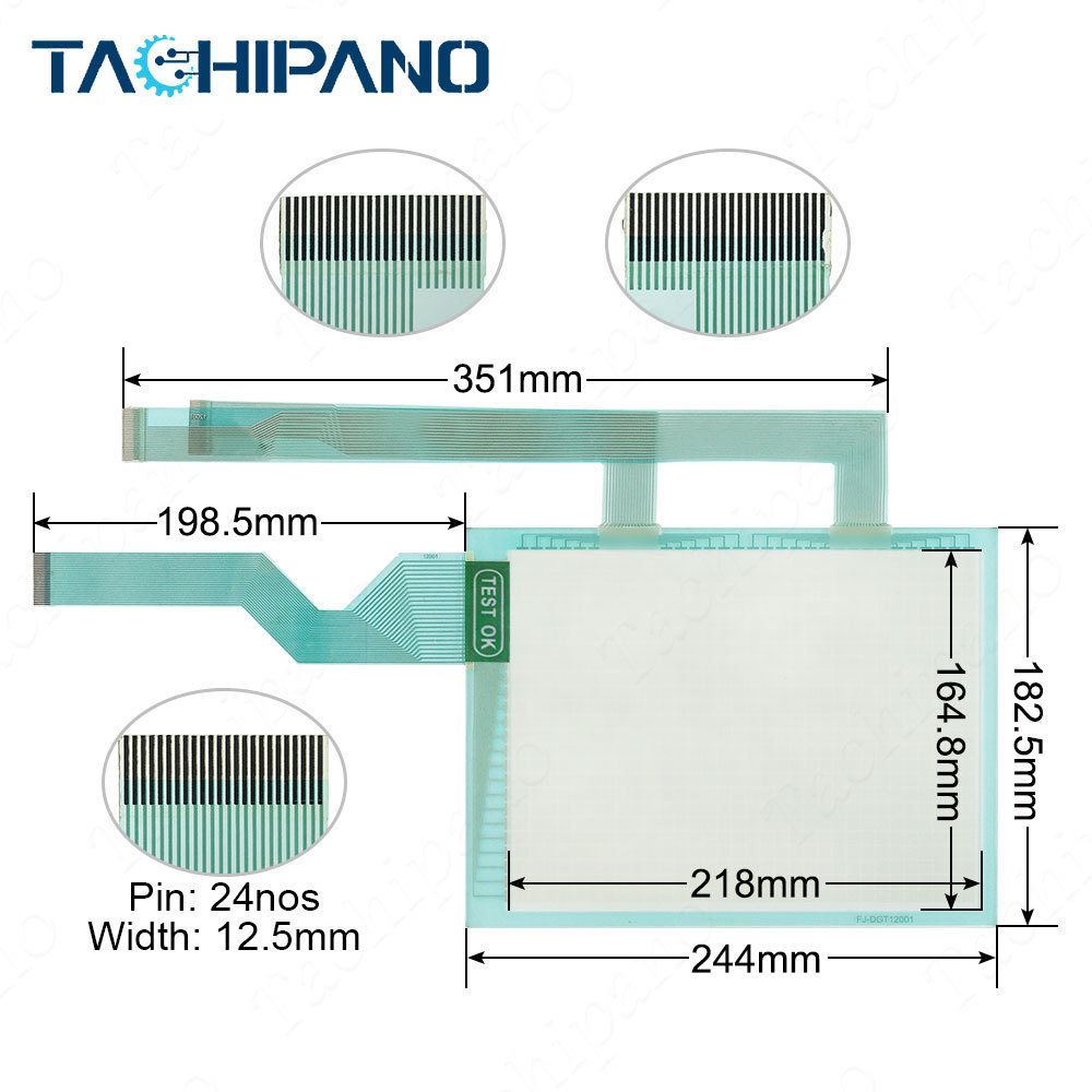 HG2G-5FT22-TF-S for Touch screen panel glass