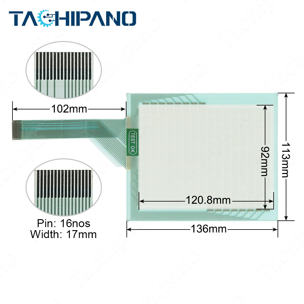 HG2F-SS52VCF HG2F-SS52VF for Touch screen panel glass
