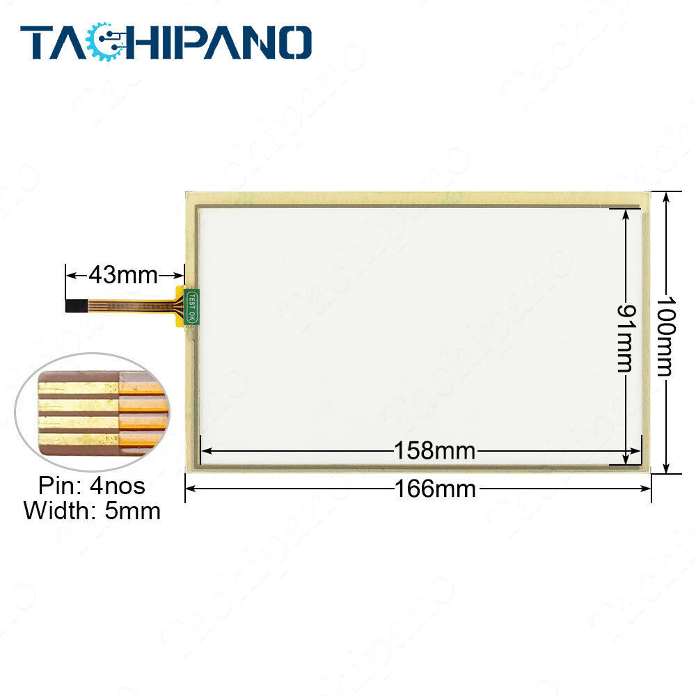 91-98822-00G 1071.0057G for Touch screen panel glass