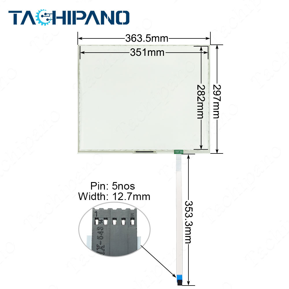 AB15170 E509854 SCN-A5-FLT17.1-Z01-0H1-R for Touch screen panel glass