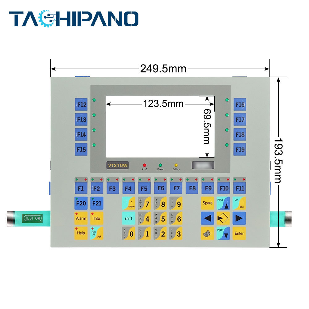 VT310W VT310WA0000 for Membrane Keypad keyboard