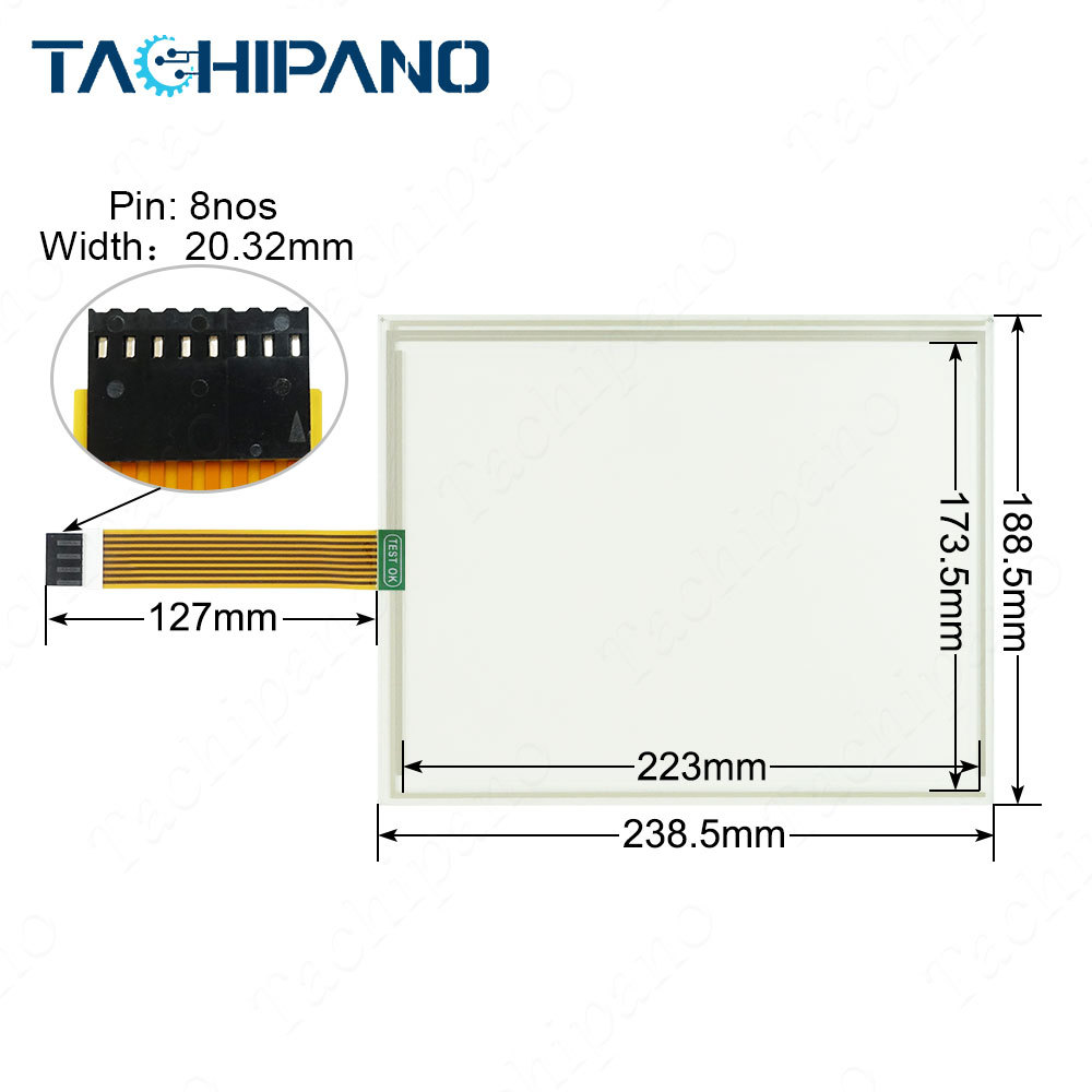RES-10.4-PL8 RES10.4-PL8 RES-10.4PL8 P/N：95422B for Touch Screen Panel Glass