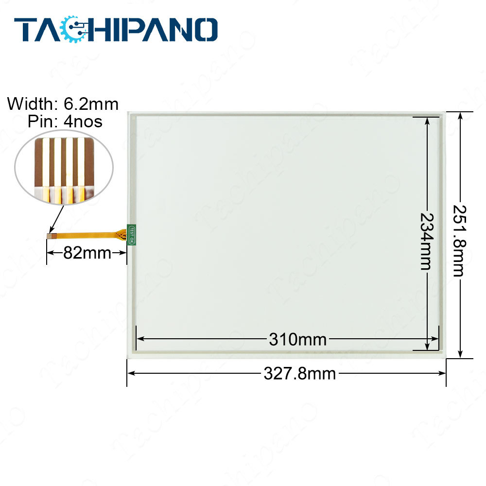 AST121B AST-121B AST-121B080A for Replacement Touch Screen Panel Glass