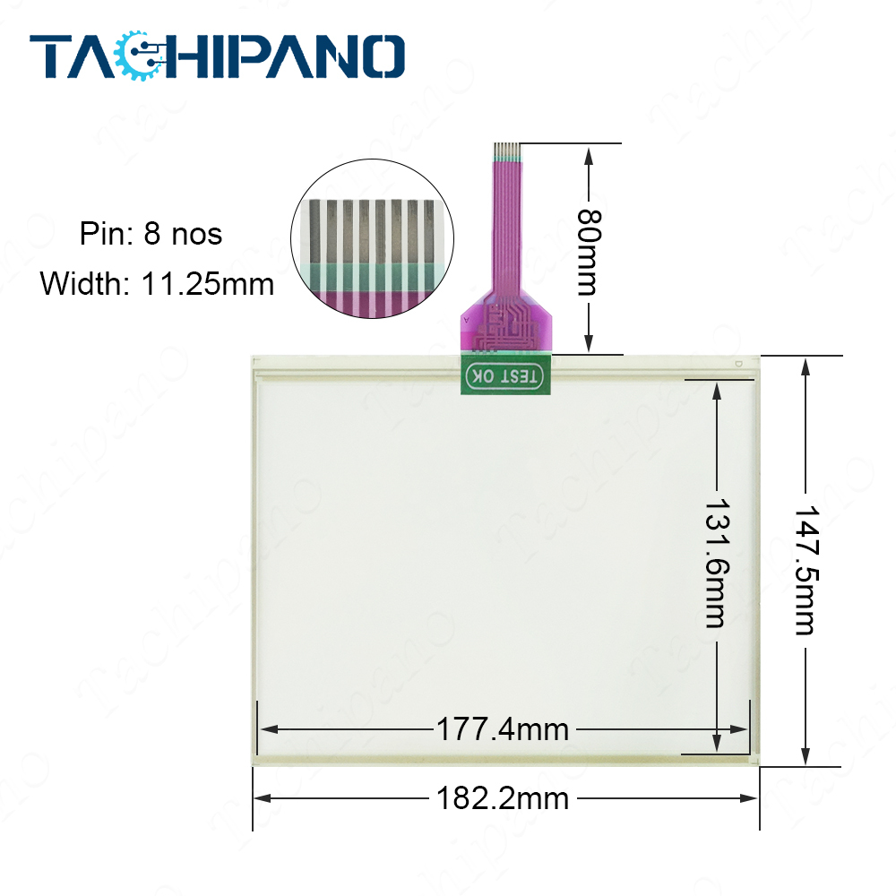 VT2-10F VT2-10FB for Touch Screen Panel Glass