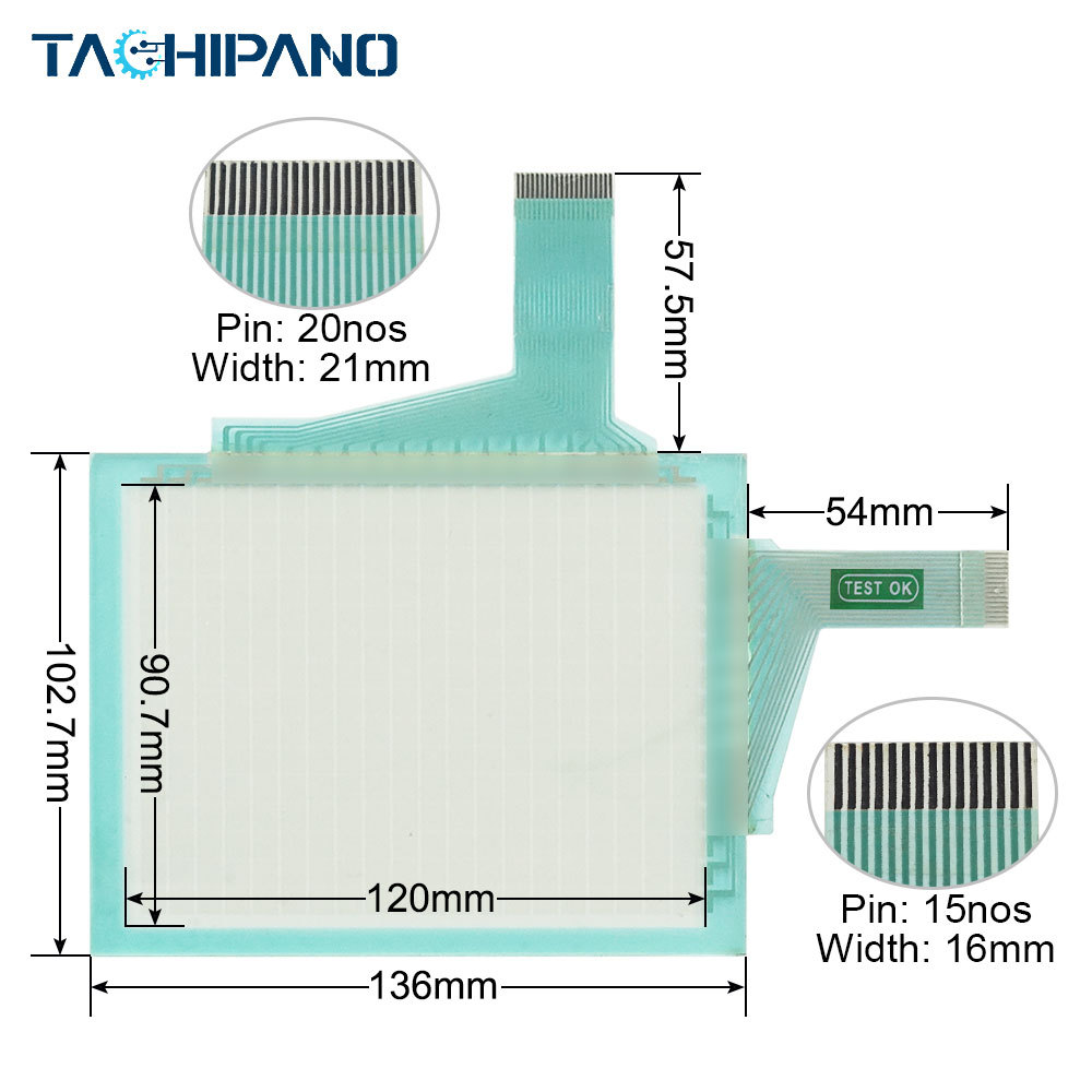 VT5-X10 VT5X10 VT5 X10 for Touch Screen Panel Glass, Protective Film Overlay