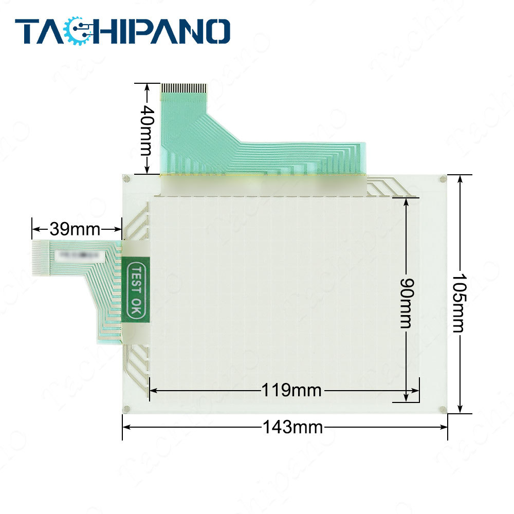 Y993C93401 for Touch screen panel glass with Protective film overlay Y993C93401