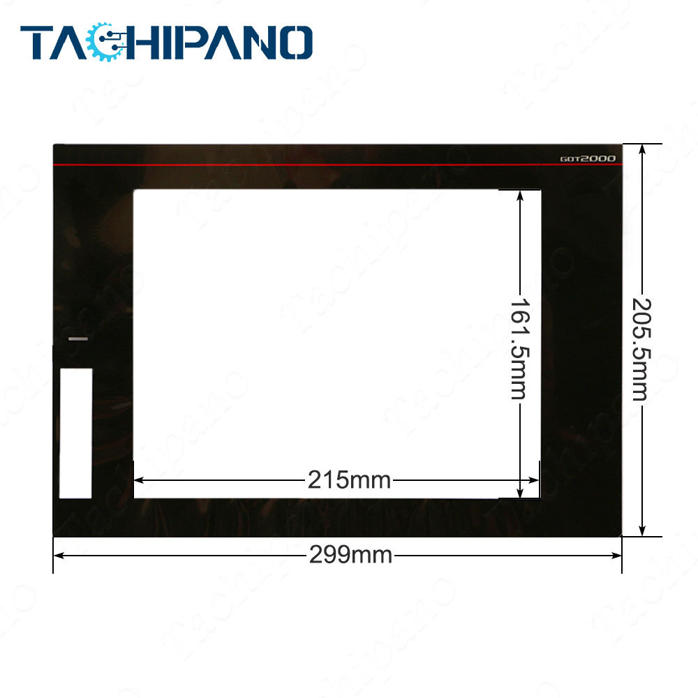 GT2710-VTBA 10.4 inch for Touch Screen Panel Glass, Protective Film Overlay GT2710VTBA
