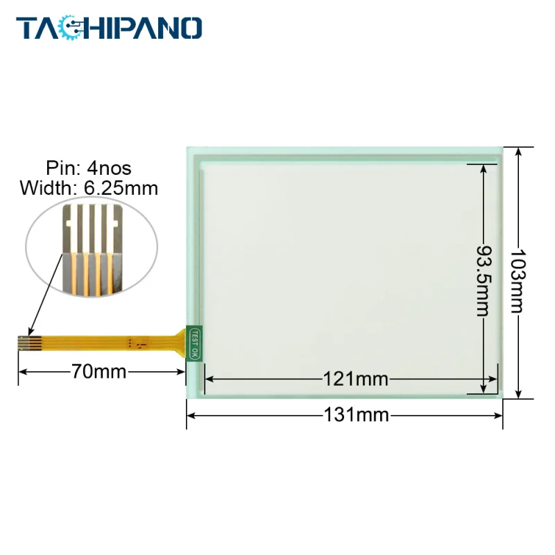 GT2104-RTBD for Touch Screen Panel Glass, Protective Film Overlay