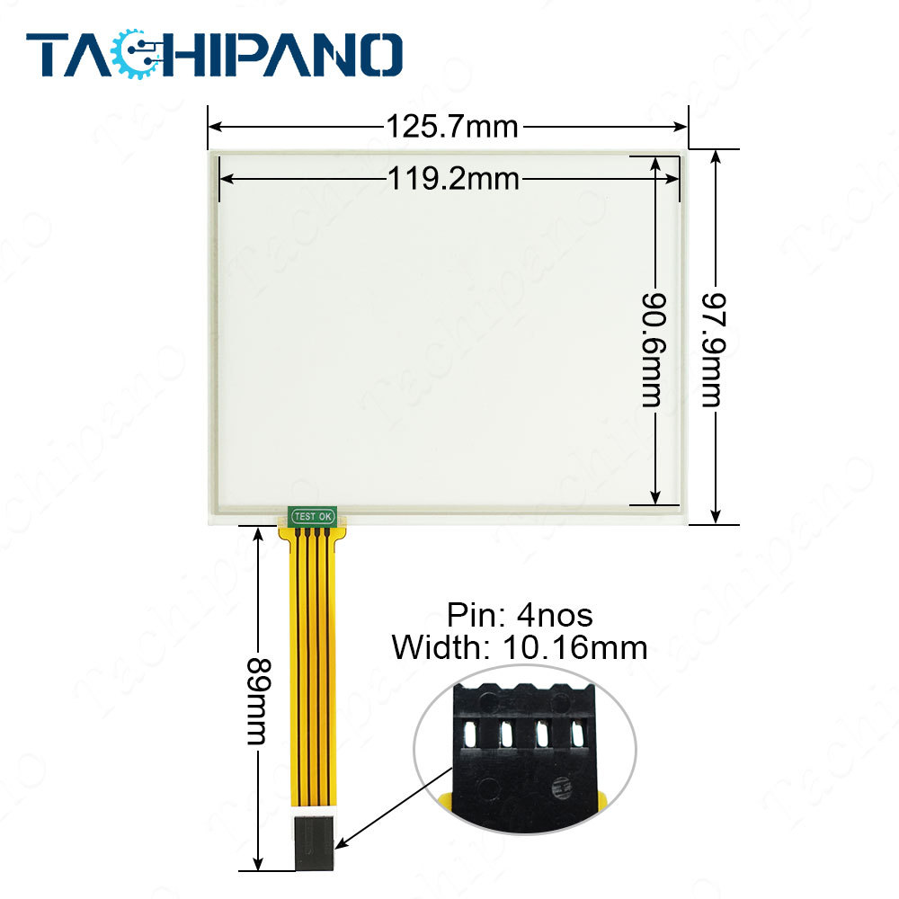 GT2105-QMBDS GT2105-QMBDS-K for Touch Screen Panel Glass, Protective Film Overlay