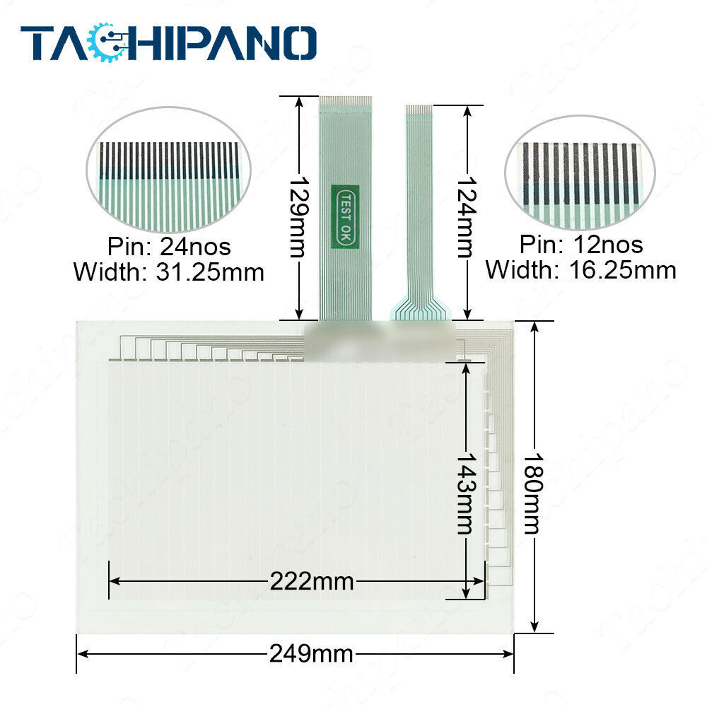V606iT V606iT10 for Touch Panel Screen Panel with Protective Film