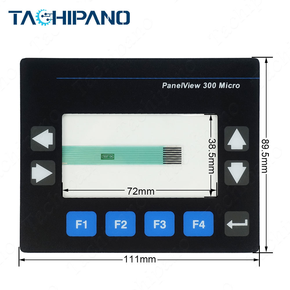 2711-M3A18L1 Membrane Keypad, Plastic case, Gasket for PanelView Standard 300 Micro
