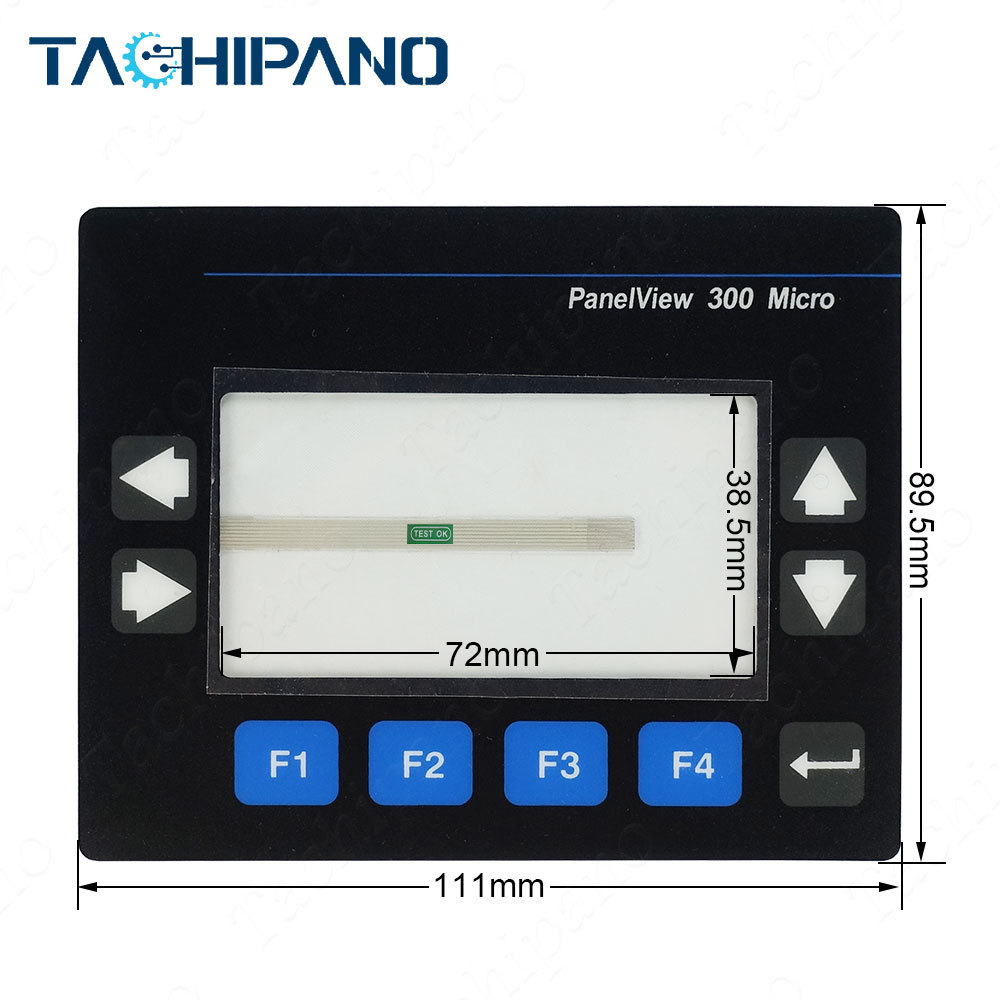 2711-M3A19L1 Membrane Keypad, Plastic case, Gasket for PanelView Standard 300 Micro