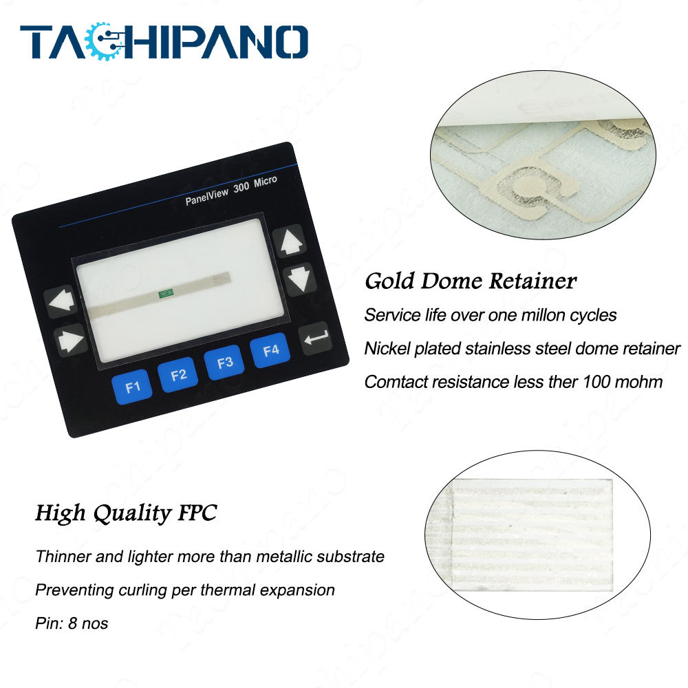 2711-M3A19L1 Membrane Keypad, Plastic case, Gasket for PanelView Standard 300 Micro