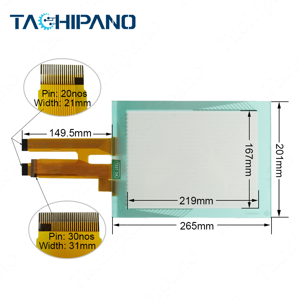XBTG5330 XBTG5230 Touch Screen Panel, Protective Film for Schneider XBT G5330 XBT G5230