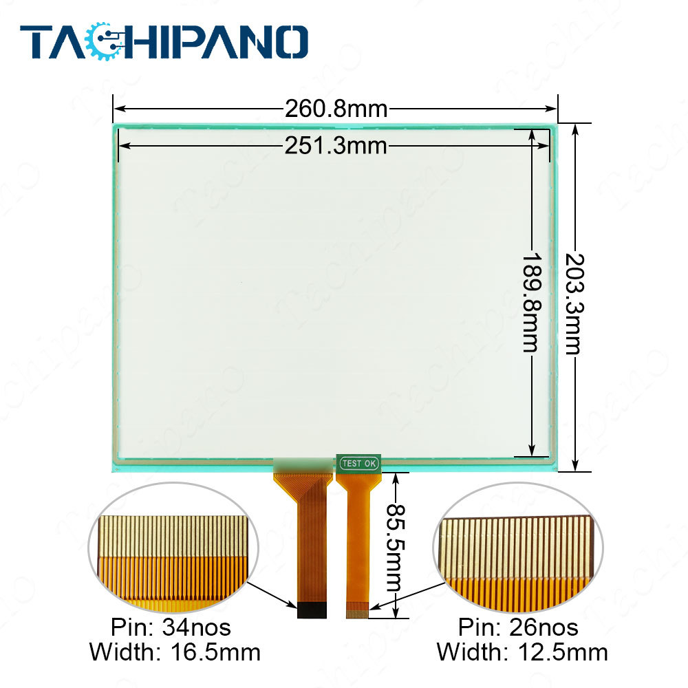 HMIDT642 HMIDT642FC HMIDT643 Touch Screen Panel, Protective Film for Schneider HMI DT642 HMI DT642FC HMI DT643