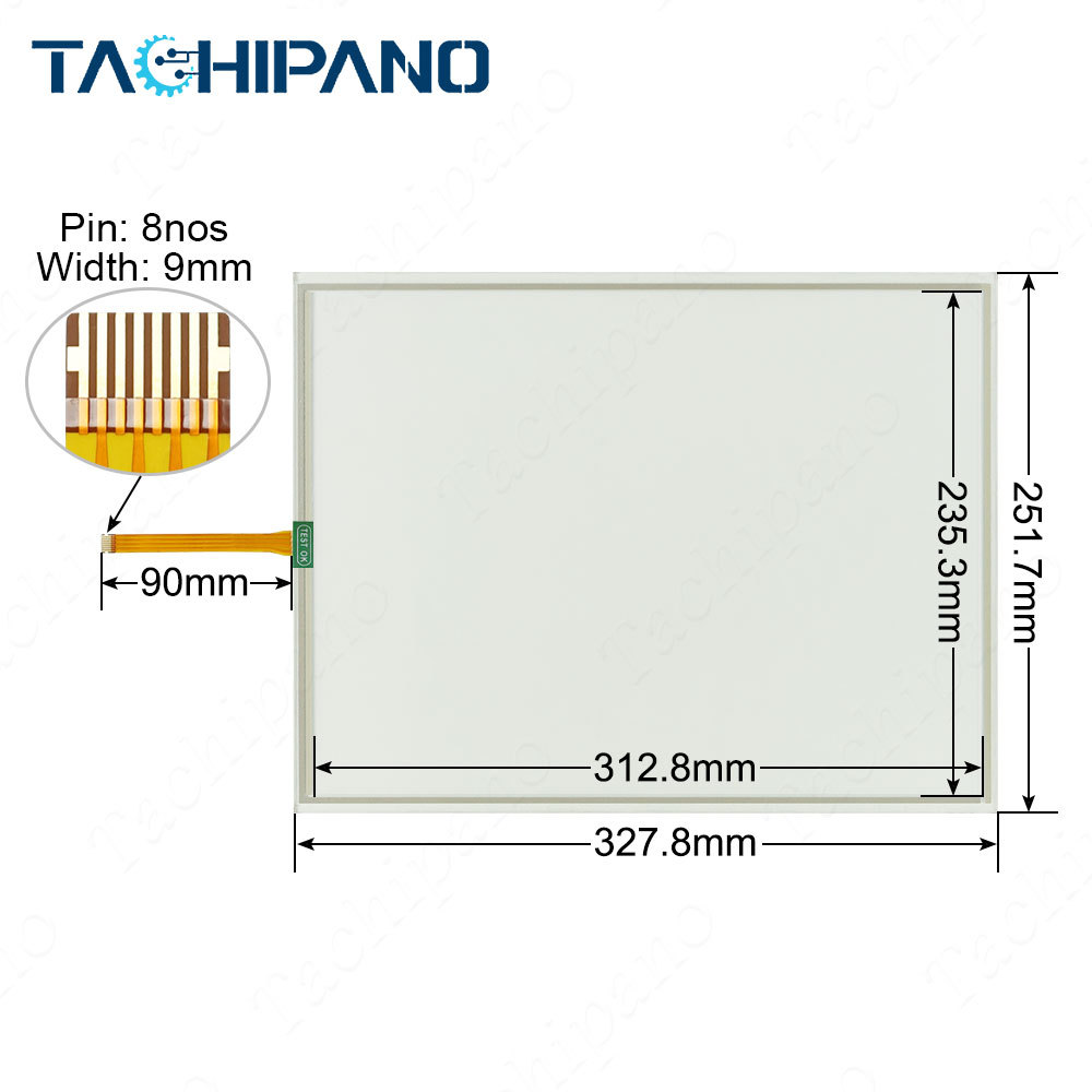 XBTGT5230 Touch Screen Panel, Protective Film for Schneider XBT GT5230 XBT-GT5230