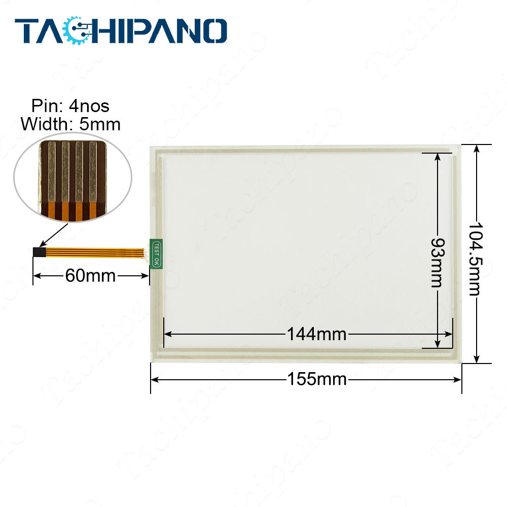 1301-480 CTTI Touch Screen Panel Glass for 1301-480CTTI
