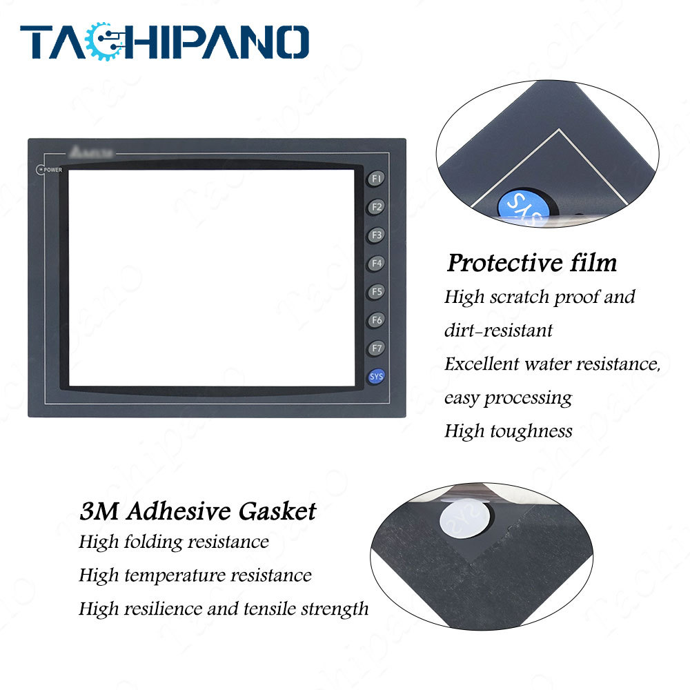 DOP-A10TCTD DOP-A10THTD1 DOP-AE10THTD1 Touch Screen Panel, Protective Film for Delta DOPA10TCTD DOPA10THTD1 DOPAE10THTD1