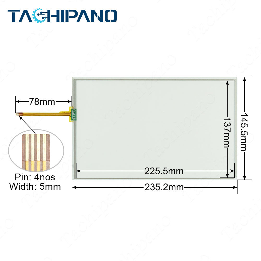 MT8100I MT8100iV2WV MT8100iV2EV Touch Screen Panel, Protective Film for Weinview MT8100I MT8100iV2WV MT8100iV2EV