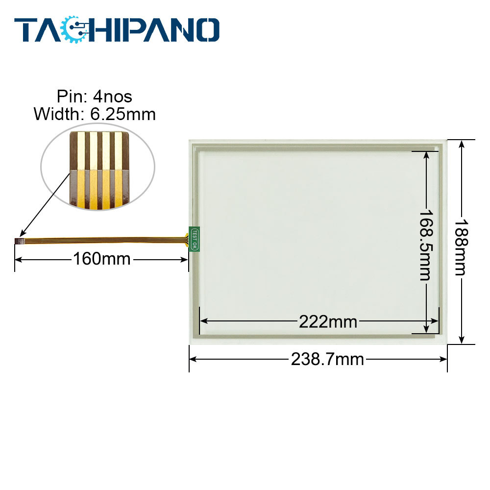 MT4513T MT4513TE Touch Screen Panel, Protective Film for WEINVIEW MT4513T MT4513TE