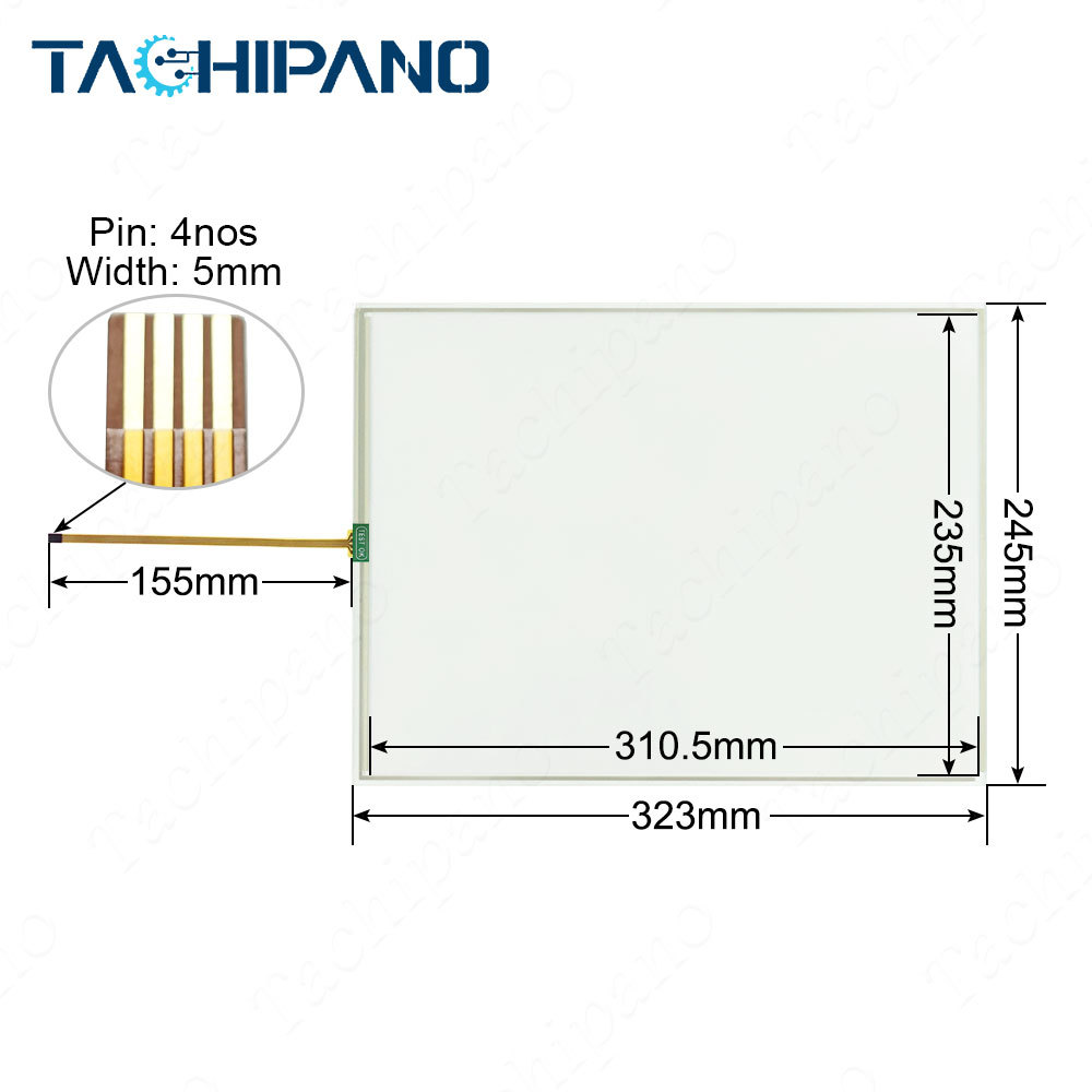 MT8102iE MT8102iE1WV Touch Screen Panel, Protective Film for WEINVIEW MT8102iE MT8102iE1WV