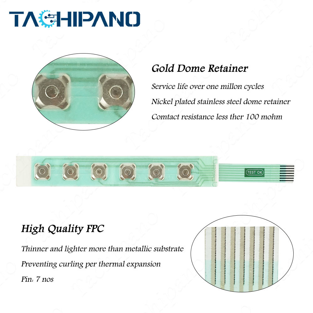 PWS6600S-N PWS6600S-SC Hitech for Plastic Case Cover + Touch Screen + Membrane Keypad + Steel Mounting Clips + Power Supply Connector