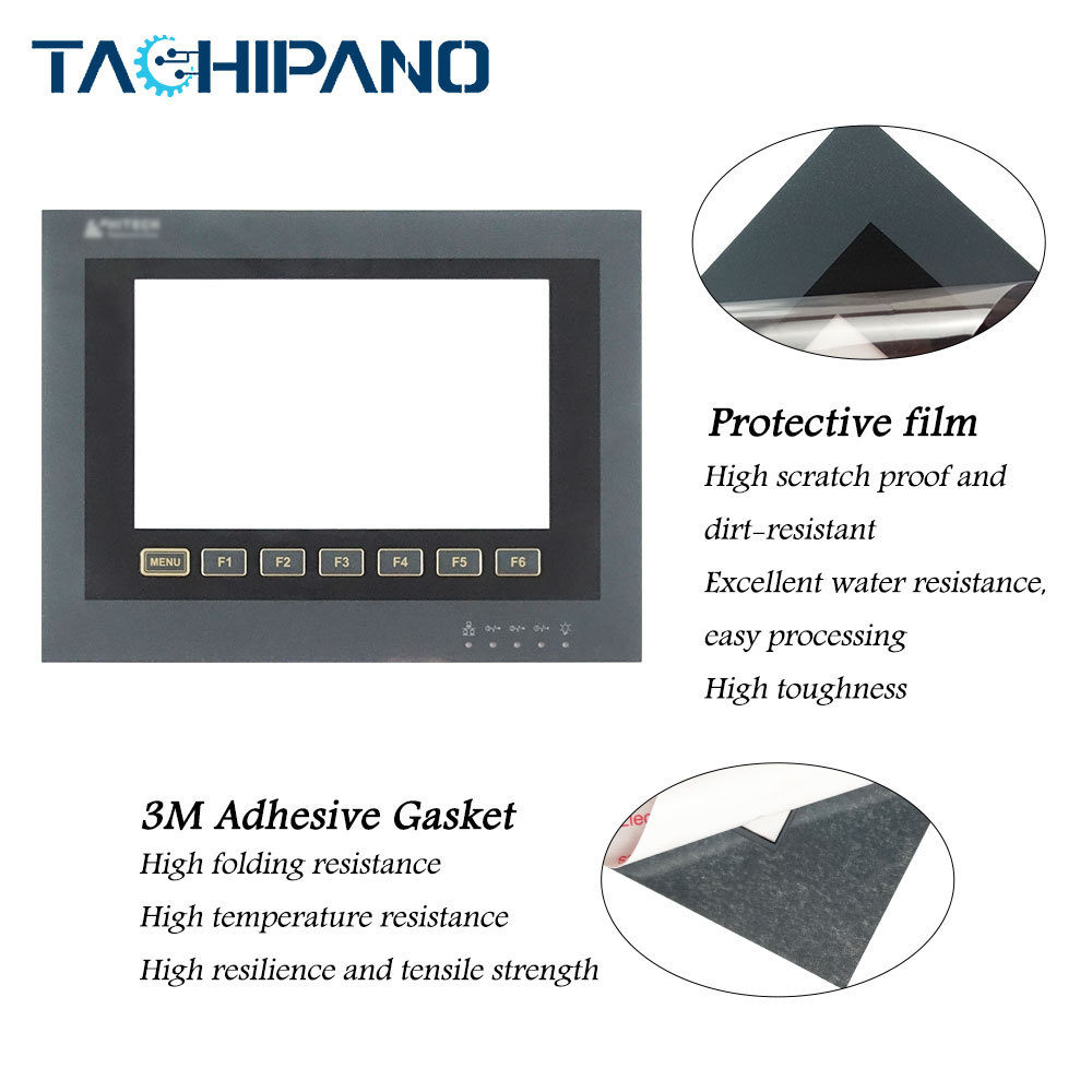 PWS6710T-N PWS6710T-P Hitech for Plastic Case Cover + Touch Screen + Front Overlay + Steel Mounting Clips + Power Supply Connector