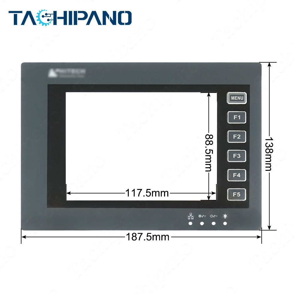 PWS6600S-N PWS6600S-SC Hitech for Plastic Case Cover + Touch Screen + Membrane Keypad + Steel Mounting Clips + Power Supply Connector