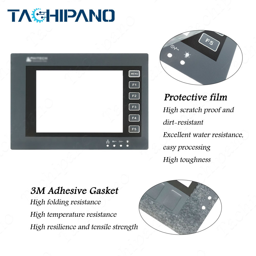 PWS6600S-N PWS6600S-SC Hitech for Plastic Case Cover + Touch Screen + Membrane Keypad + Steel Mounting Clips + Power Supply Connector