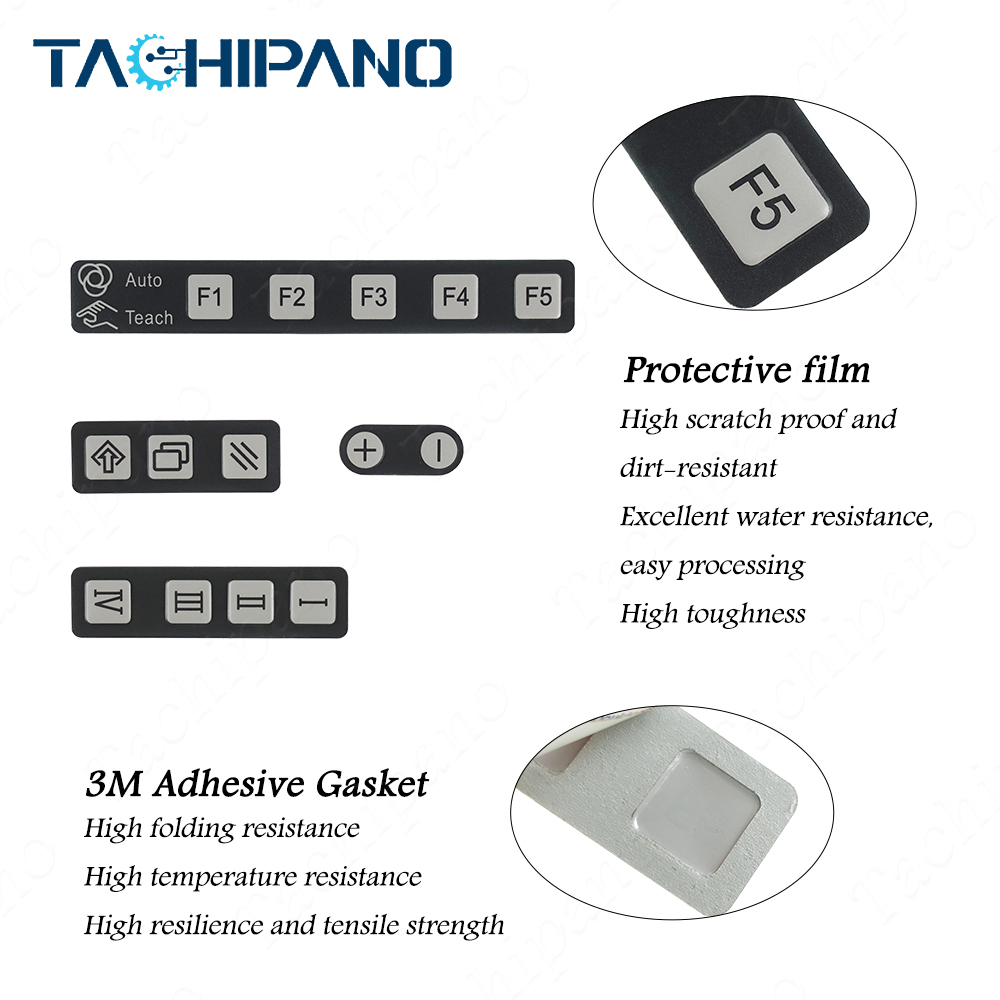 TA1400 TM1800 Plastic Case Cover, Acrylic Board, Membrane Keypad Film for Panasonic G2 TA1400 TM1800