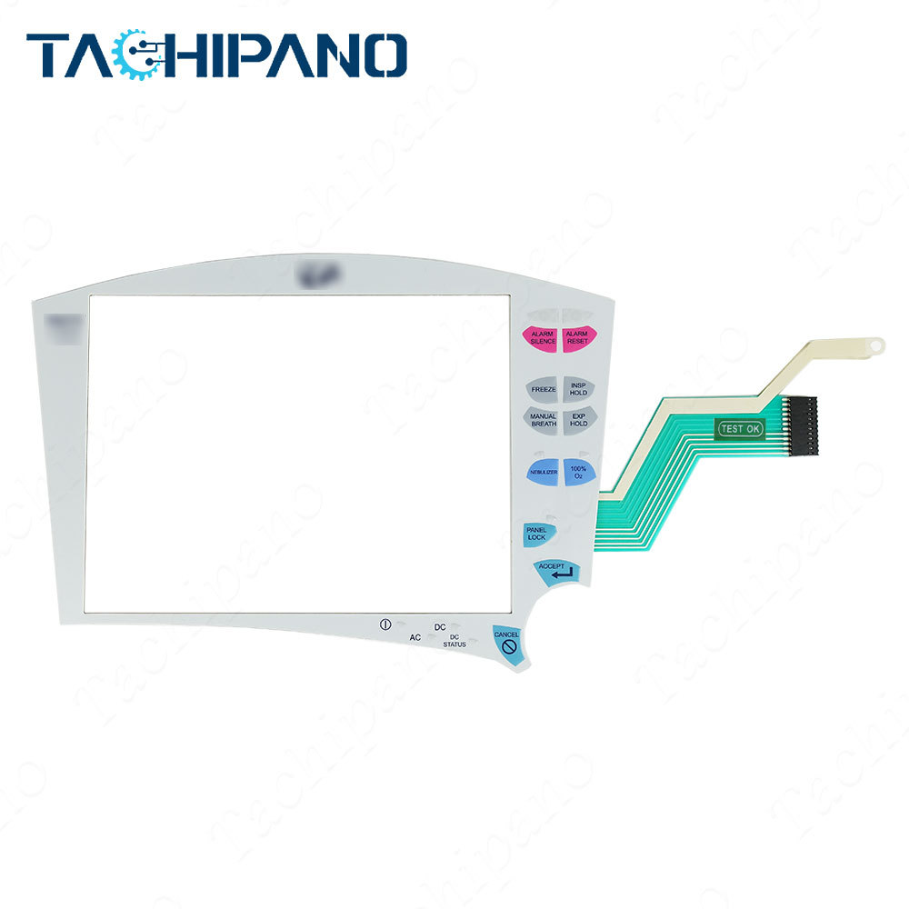 CareFusion Vela Ventilator Touch Screen Panel Glass, Membrane Keypad for CareFusion Vela Ventilator