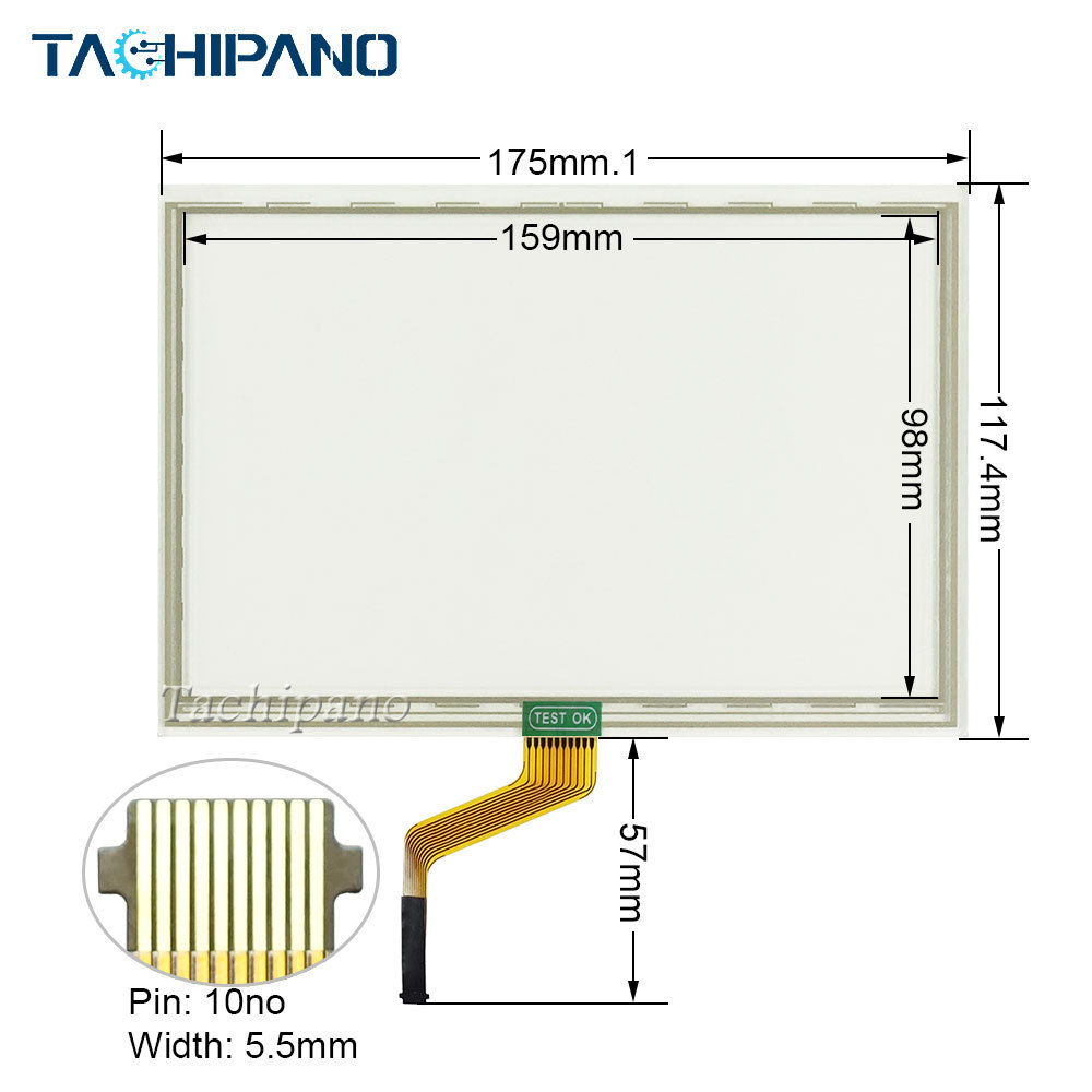 Touch Screen for PH41209515 Rev.H TS071A5K002 17060800 Panel Glass