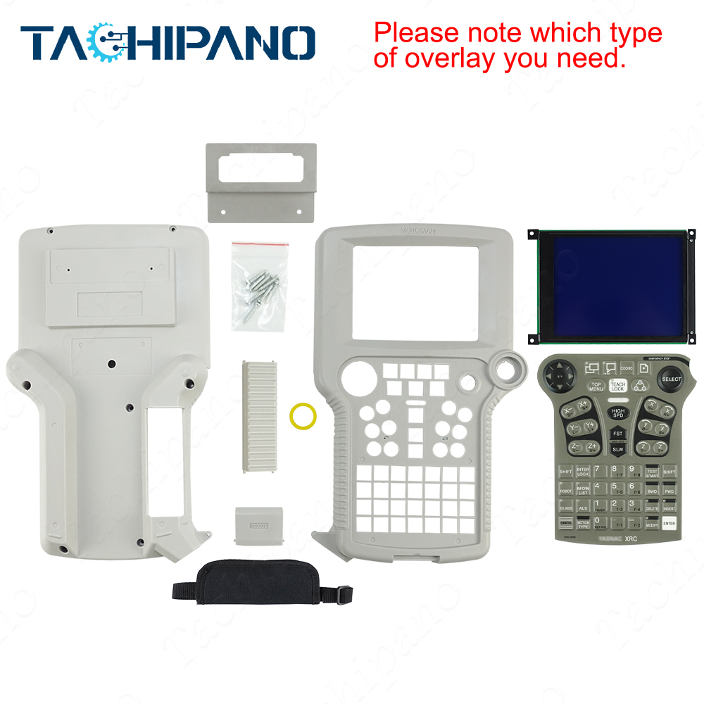 JZNC-XPP02 JZNC-XPP02B Plastic Case +Protective film +LCD Display +Hanger +Hand Strap for Yaskawa JZNC-XPP02 JZNC-XPP02B Teach Pendant