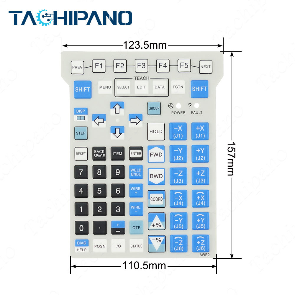 A05B-2518-C200#EAW Teach Pendant of Plastic Case, Touch screen, Protective film, LCD dispaly and related accessories