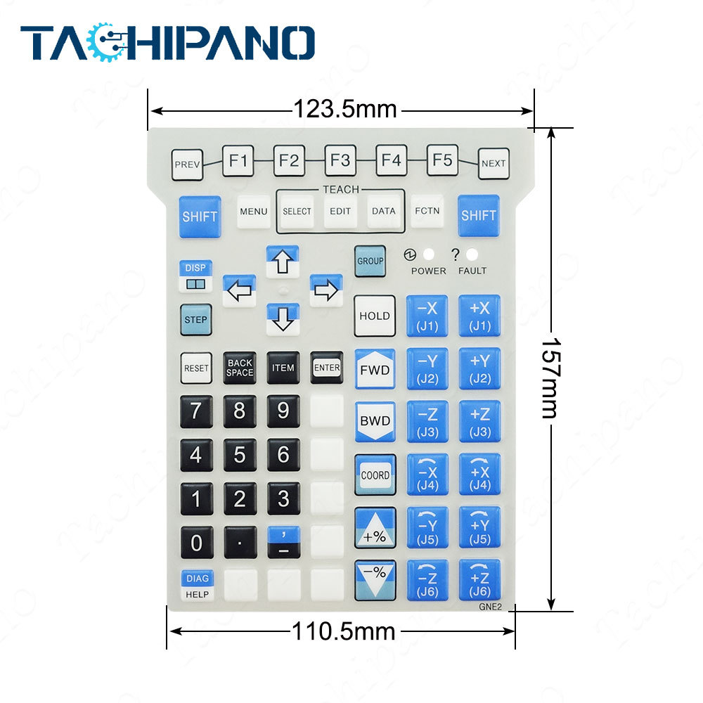 A05B-2518-C200#EAW Teach Pendant of Plastic Case, Touch screen, Protective film, LCD dispaly and related accessories
