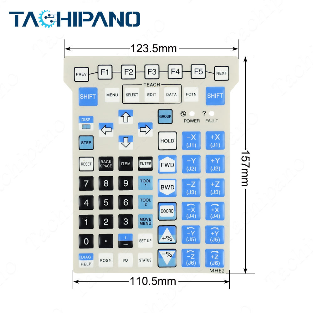 A05B-2518-C200#EAW Teach Pendant of Plastic Case, Touch screen, Protective film, LCD dispaly and related accessories