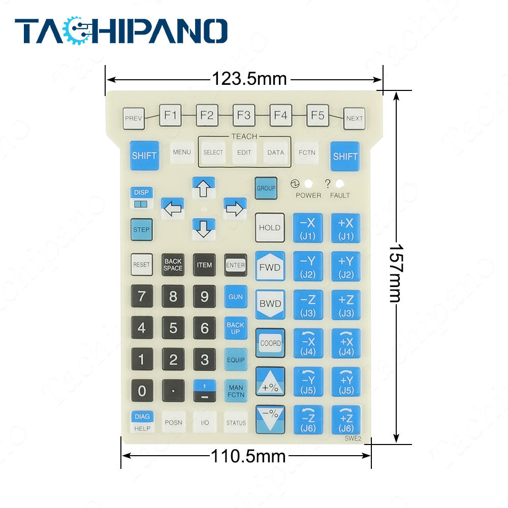 A05B-2518-C200#EAW Teach Pendant of Plastic Case, Touch screen, Protective film, LCD dispaly and related accessories