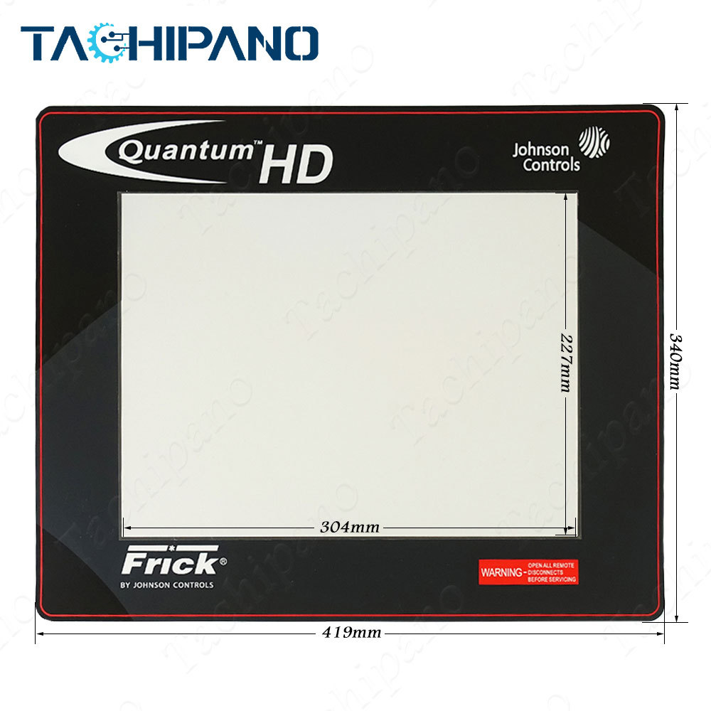 Touch Screen Panel Glass, Protective film for Johnson controls Frick Quantum HD