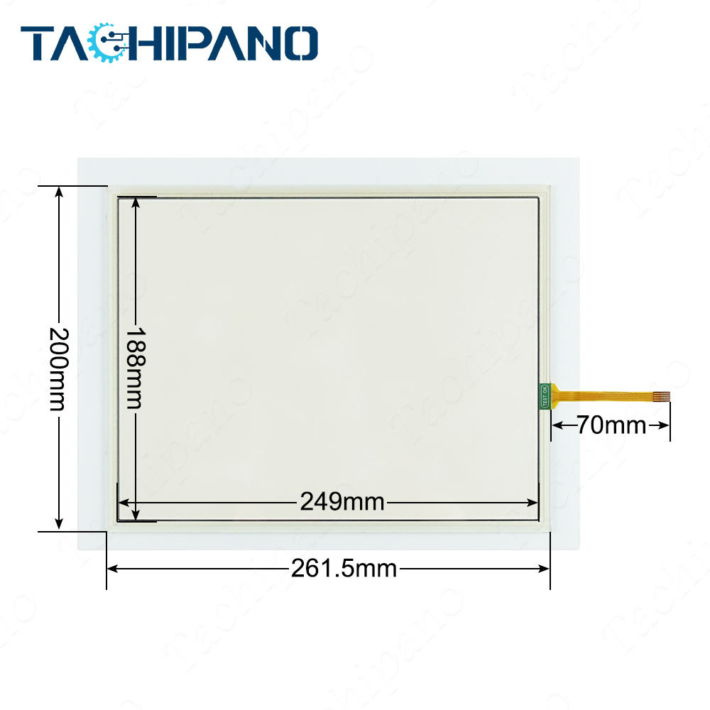 PT043-1BF-T1S Touch Screen Panel Glass, Protective film for PT043-1BF-T1S