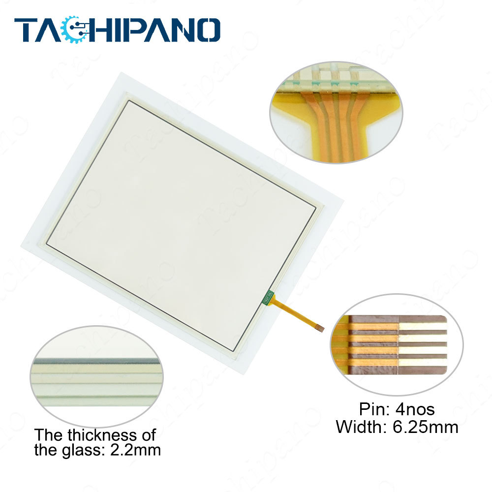 V1210 PN TOU16001-B4-MBKT178 for Touch Screen Panel Glass with Protectiver Film