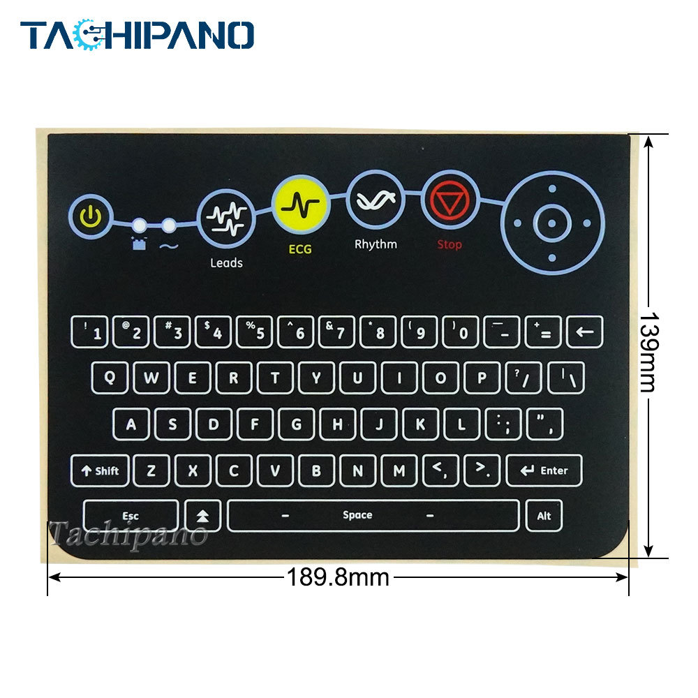 GE MAC 2000 ECG Membrane Keyboard  for Switch Keypad + Protective film