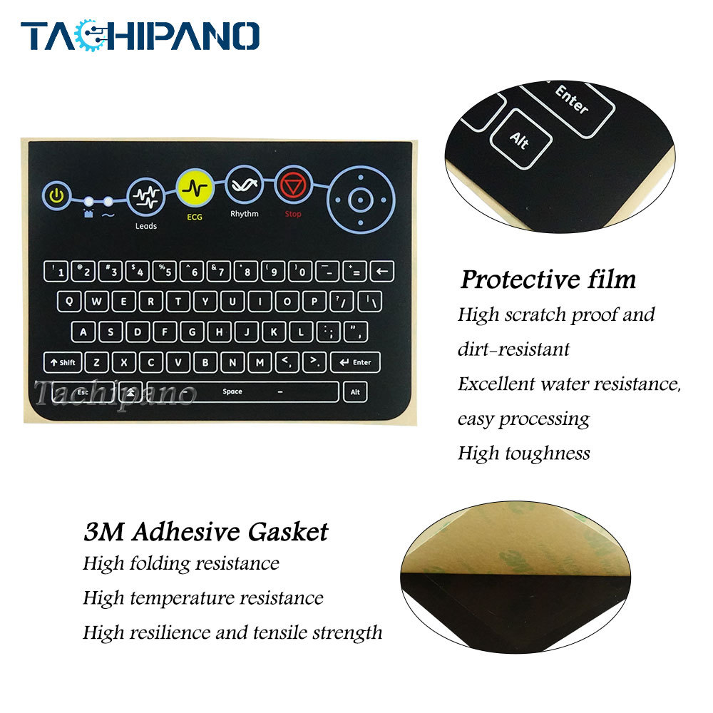 GE MAC 2000 ECG Membrane Keyboard  for Switch Keypad + Protective film
