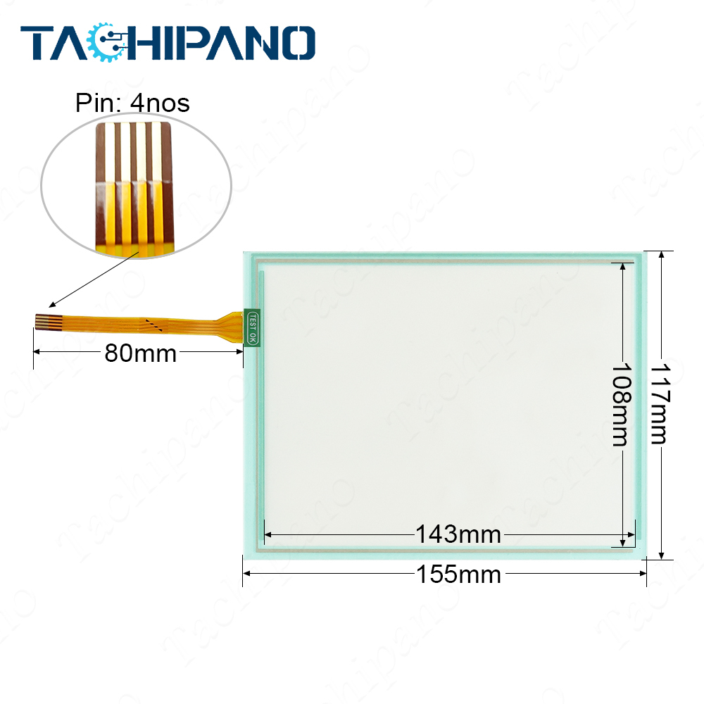 Yaskawa NX100 JZRCR-NPP01B-7 for Plastic Case House with Touch Screen Panel, Protective Film, LCD Display, Rubber, Gasket