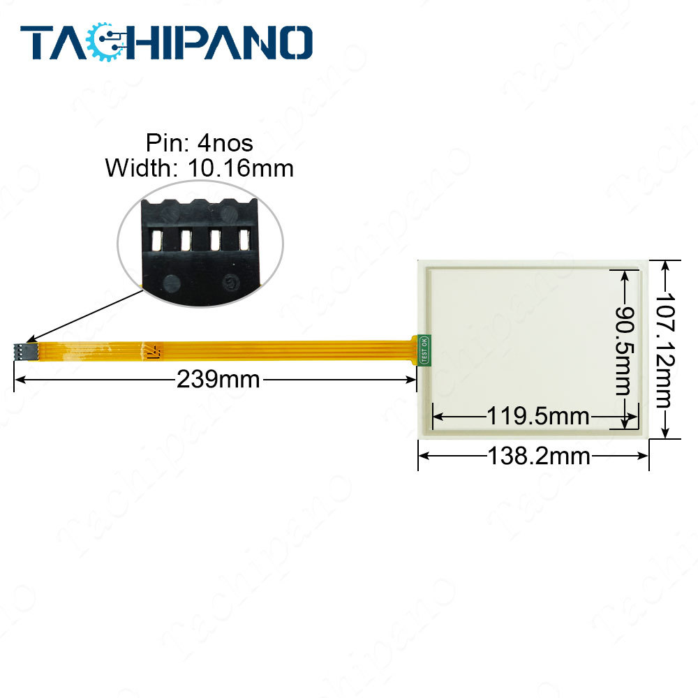 4PP065.0571-K05 for Touch Screen Panel Glass 4PP065-0571-K05